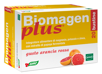 BIOMAGEN PLUS ARANCIA ROSSA 20 BUSTE ASTUCCIO 100 G - Farmacia-flash.it
