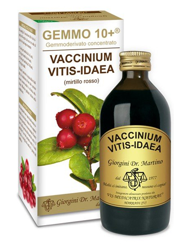 GEMMO 10+ MIRTILLO ROSSO LIQUIDO ANALCOLICO 200 ML - Farmacia-flash.it