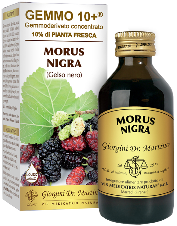 GEMMO 10+ GELSO NERO 100 ML LIQUIDO ANALCOLICO - Farmacia-flash.it