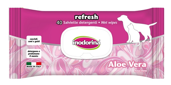 SALVIETTE ALOE VERA INODORINA 40 PEZZI - Farmacia-flash.it