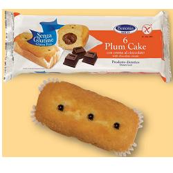 BONONIA PLUMCAKE CREMA CIOCCOLATO SENZA GLUTINE 6 X 45 G - Farmacia-flash.it