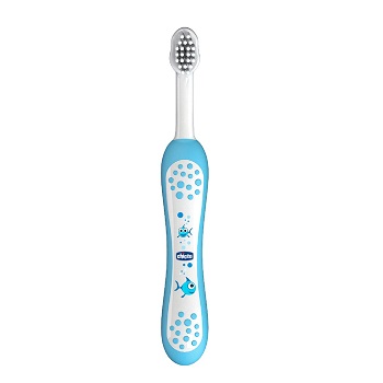 CHICCO SPAZZOLINO PRIMI DENTI DA LATTE AZZURRO 6-36 MESI - Farmacia-flash.it