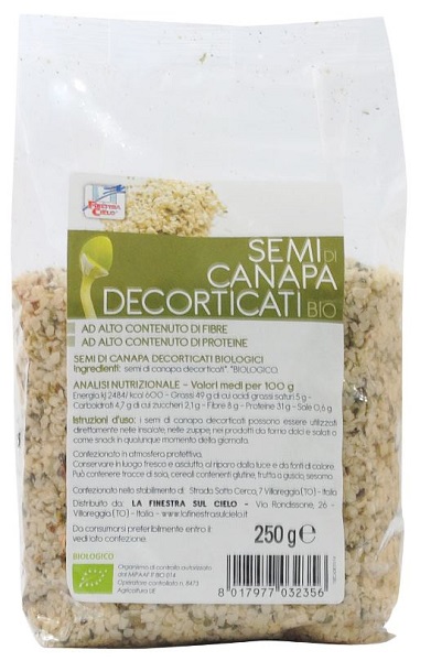 FSC SEMI DI CANAPA DECORTICATI BIO AD ALTO CONTENUTO DI FIBRA 250 G - Farmacia-flash.it
