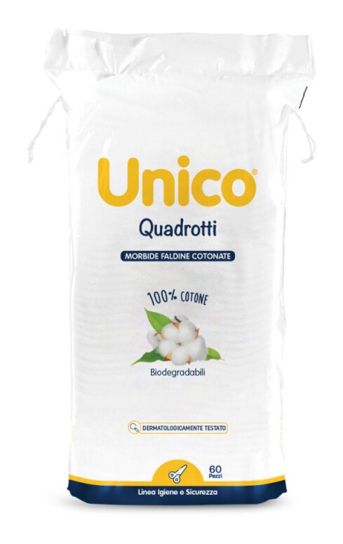 UNICO QUADROTTI 100% COTONE 60 PEZZI - Farmacia-flash.it