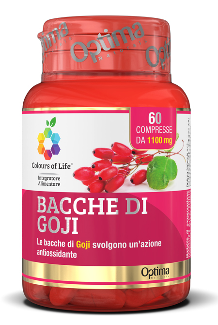 COLOURS OF LIFE BACCHE DI GOJI 60 COMPRESSE 1100 MG - Farmacia-flash.it