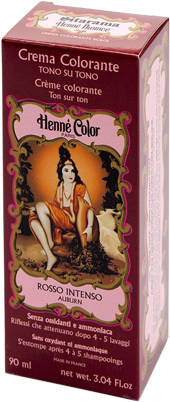 HENNE NUANCE AUBURN ROSSO INTENSO CREMA HENNE COLOR CREMA COLORANTE PRONTA ALL'USO - Farmacia-flash.it