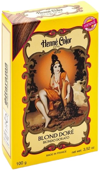 POLVERE HENNE BIONDO DORATO HENNE COLOR POLVERE VEGETALE COLORANTE RIFLESSANTE 100 G - Farmacia-flash.it