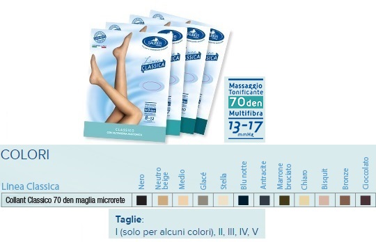 SAUBER COLLANT 70 DENARI MAGLIA MICRORETE BRONZE 4 LINEA CLASSICA - Farmacia-flash.it