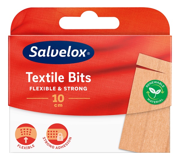 CEROTTO SALVELOX TEXTILE BITS 12X10 CM 10 PEZZI - Farmacia-flash.it