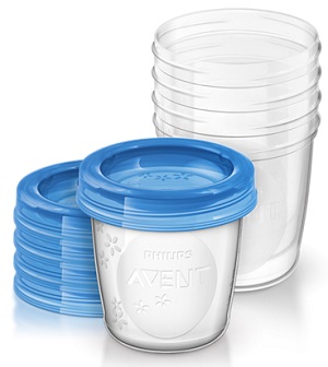 AVENT VASETTI VIA COPERCHIO 180 ML 5 PEZZI - Farmacia-flash.it