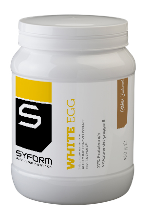 WHITE EGG INTEGRATORE IN POLVERE AL GUSTO DI CREME CARAMEL 450 G - Farmacia-flash.it