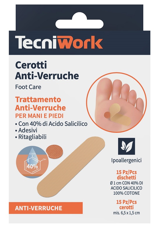 CEROTTI ANTI VERRUCHE PIEDI 15 + 15 PEZZI - Farmacia-flash.it