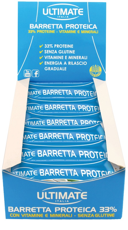ULTIMATE BARRETTA PROTEICA GUSTO COCCO 24 PEZZI - Farmacia-flash.it