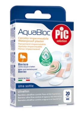 CEROTTO PIC AQUABLOC MIX ANTIBATTERICO 20 PEZZI - Farmacia-flash.it