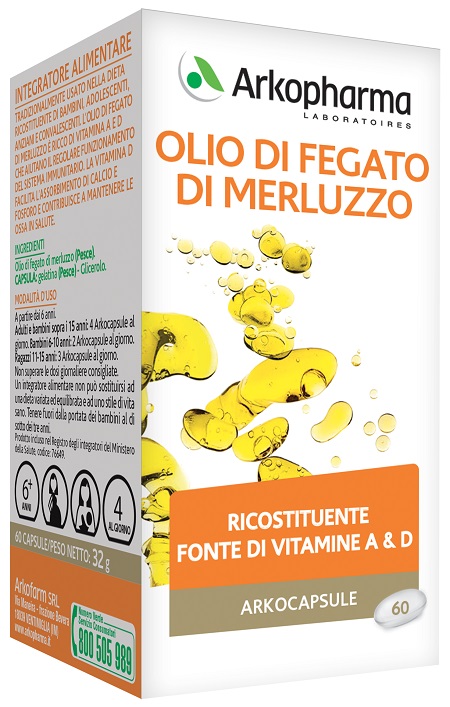 ARKO CAPSULE OLIO FEG MERLUZ 60PRL - Farmacia-flash.it