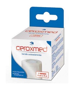 BENDA ELASTICA AUTOADERENTE CEROXMED 4 X 400 CM 1 PEZZO - Farmacia-flash.it