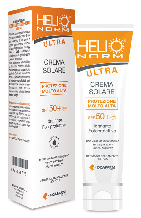 HELIONORM ULTRA CREMA SOLARE SPF 50+ 100 ML - Farmacia-flash.it