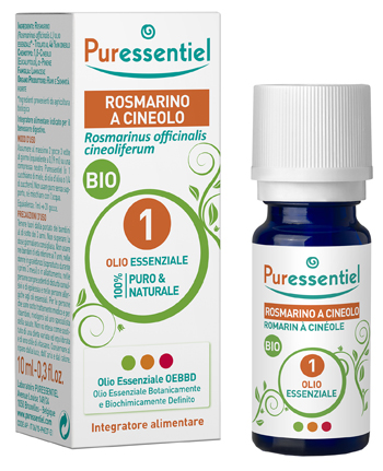 PURESSENTIEL ROSMARINO CINEOLO OLIO ESSENZIALE BIO 10 ML - Farmacia-flash.it
