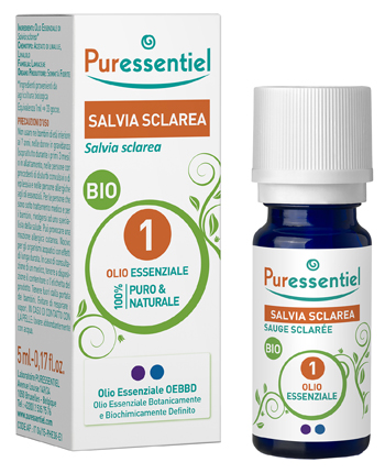 PURESSENTIEL SALVIA SCLAREA OLIO ESSENZIALE BIO 10 ML - Farmacia-flash.it