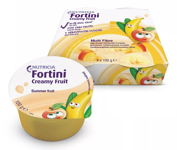 FORTINI CREAMY FRUIT MULTI FIBRE FRUTTI GIALLI 4X100 G - Farmacia-flash.it