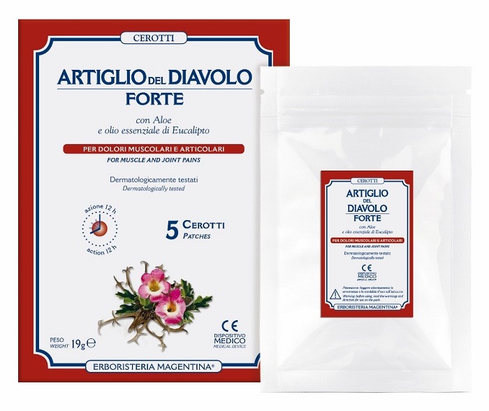 ARTIGLIO DEL DIAVOLO FORTE CEROTTO 5 PEZZI - Farmacia-flash.it