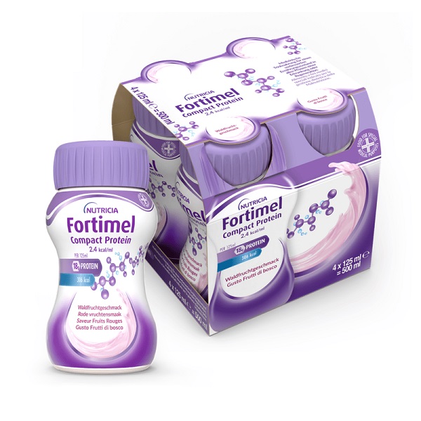 FORTIMEL COMPACT PROTEIN FRUTTI DI BOSCO 4X125 ML - Farmacia-flash.it