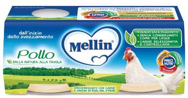 MELLIN OMOGENEIZZATO POLLO 2X120 G - Farmacia-flash.it