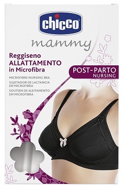 CHICCO MAMMY REGGISENO MICROFIBRA ALLATTAMENTO NERO 5D - Farmacia-flash.it