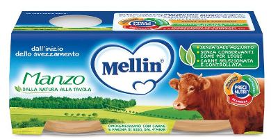 MELLIN OMOGENEIZZATO MANZO 2 X 80 G - Farmacia-flash.it