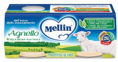 MELLIN OMOGENEIZZATO AGNELLO 2 X 120 G - Farmacia-flash.it