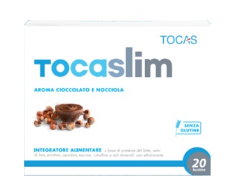TOCASLIM CREMA DI CIOCCOLATO E NOCCIOLA 20 BUSTE DA 18 G - Farmacia-flash.it