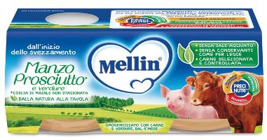 MELLIN OMOGENEIZZATO MANZO PROSCIUTTO CON VERDURE - Farmacia-flash.it