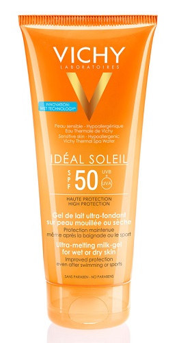 IDEAL SOLEIL GEL WET CORPO SPF50 200 ML - Farmacia-flash.it