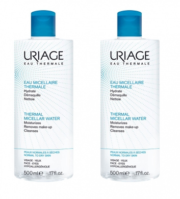 URIAGE EAU MICELLARE PER PELLI NORMALI/SECCHE 1+1 - Farmacia-flash.it