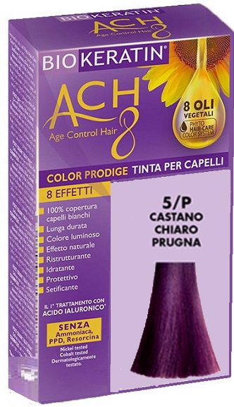 BIOKERATIN ACH8 COLOR PRODIGE 5/P CASTANO CHIARO PRUGNA - Farmacia-flash.it