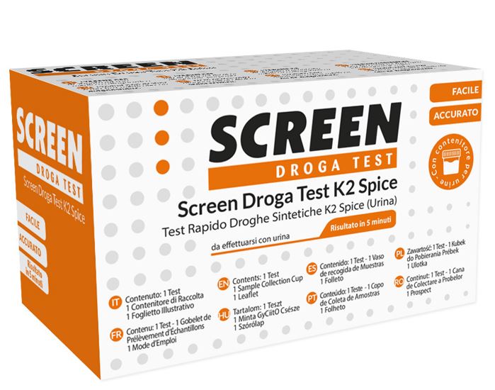 DROGA TEST CHE RILEVA UNA SOSTANZA K2/SPICE DROGHE SINTETICHE SCREEN DROGA TEST K2/SPICE URINA - Farmacia-flash.it