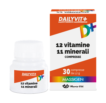 DAILYVIT+ 12 VITAMINE 11 MINERALI 30 COMPRESSE - Farmacia-flash.it