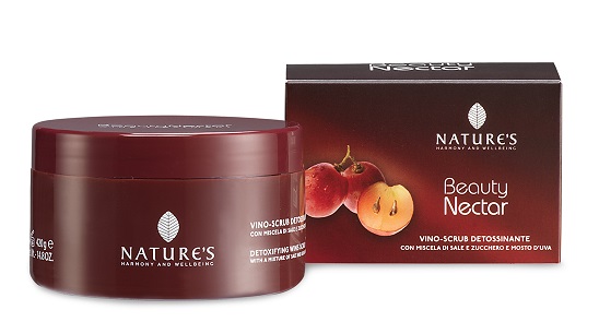 NATURES BEAUTY NECTAR VINO SCRUB CORPO DETOSSIFICANTE 420 ML - Farmacia-flash.it