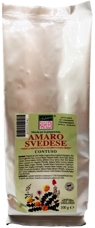 RAIHUEN ERBE SVEDESI CONTUSO PREPARATO PER AMARO SVEDESE 100 G - Farmacia-flash.it