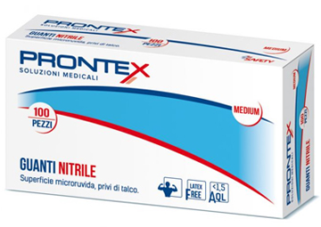 PRONTEX GUANTO IN NITRILE SENZA POLVERE M 7/8 100 PEZZI - Farmacia-flash.it