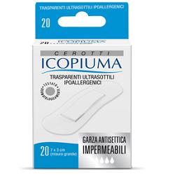 CEROTTO ICOPIUMA TRASPARENTE GRANDE 20 PEZZI - Farmacia-flash.it