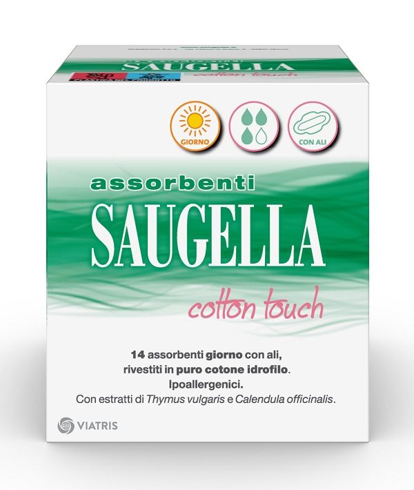 SAUGELLA COTTON TOUCH ASSORBENTI GIORNO 14 PEZZI TAGLIO PREZZO - Farmacia-flash.it