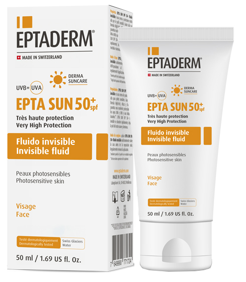 EPTA SUN SPF50+ FLUIDO INVISIBILE 50 ML - Farmacia-flash.it