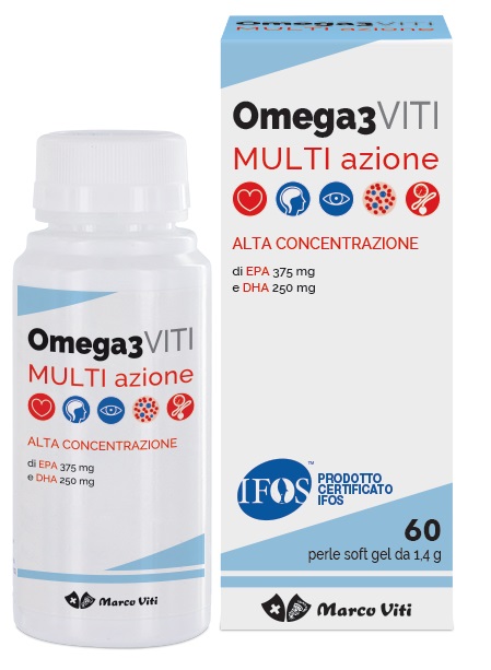OMEGA3 VITI MULTIAZIONE 60 PERLE - Farmacia-flash.it