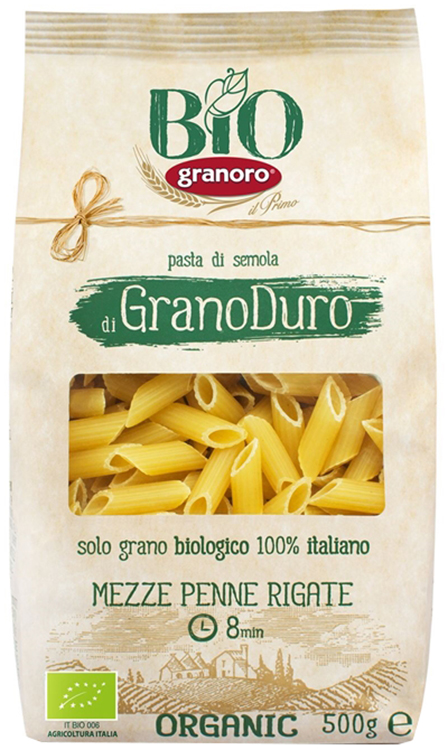BIOLOGICA GRANORO MEZZE PENNE RIGATE 500 G - Farmacia-flash.it