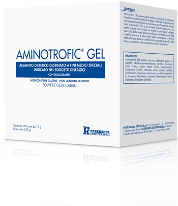 AMINOTROFIC GEL ALIMENTO DIETETICO A FINI MEDICI SPECIALI 20 BUSTINE 12 G - Farmacia-flash.it