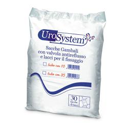 SACCA DI DRENAGGIO DA GAMBA PER INCONTINENZA UROSYSTEM TUBO 10 CM 30 PEZZI - Farmacia-flash.it