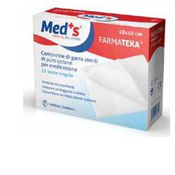 GARZA COMPRESSA MEDS 12/8 36X40CM 12 PEZZI - Farmacia-flash.it