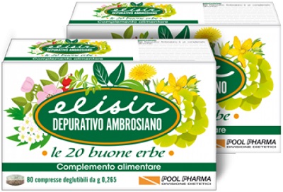ELISIR DEPURATIVO AMBROSIANO 80 COMPRESSE 21,20 G - Farmacia-flash.it