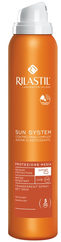 RILASTIL SUN SYSTEM PHOTO PROTECTION THERAPY SPF15 TRANSPARENT SPRAY 200 ML - Farmacia-flash.it
